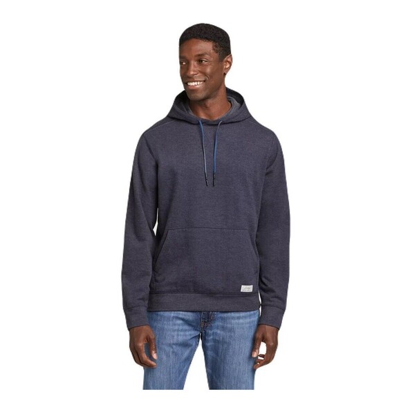 NEW Eddie Bauer Mens Size XL Camp Fleece Pullover Hoodie Midnight Heather Grey - Picture 1 of 8